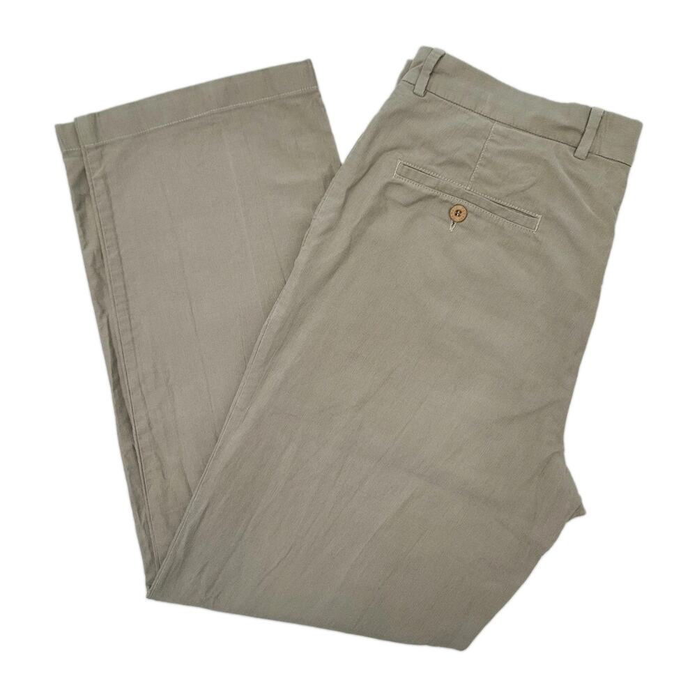 Canali Sport Men's Pants Trousers Size 36 Pleated Cotton Beige